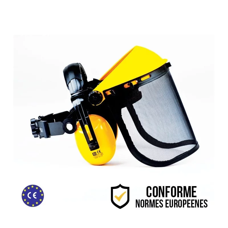 Visière professionnelle de protection extra-large