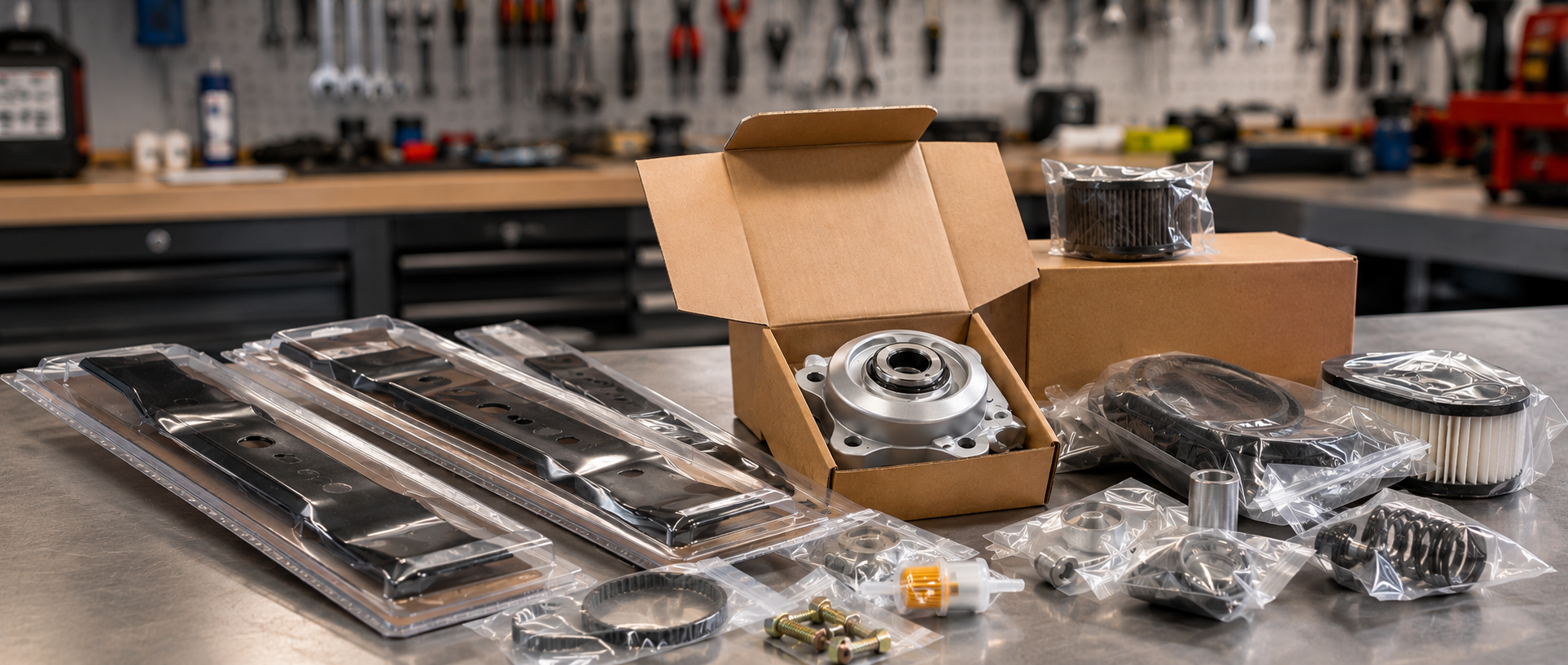 Pièces neuves emballées — atelier autoportée-discount