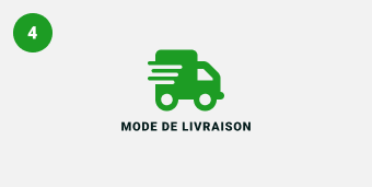 Étape 4 : mode de livraison