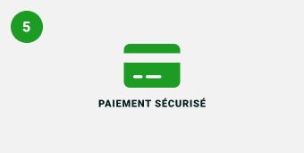 Étape 5 : paiement sécurisé